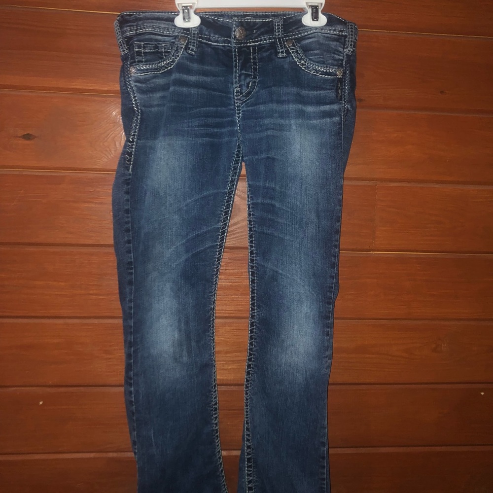 Silver blue jeans